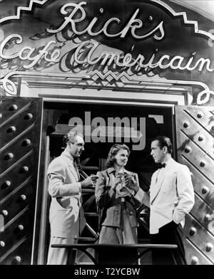 PAUL HENREID, Ingrid Bergmann, Humphrey Bogart, Casablanca, 1942 Stockfoto