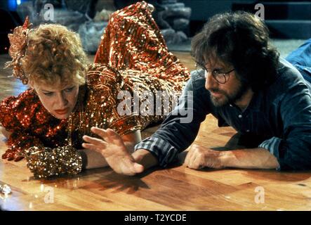 KATE CAPSHAW, Steven Spielberg, INDIANA JONES UND DER TEMPEL DES TODES, 1984 Stockfoto