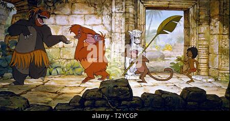 BALOO, KING LOUIE, MOWGLI, DAS DSCHUNGELBUCH, 1967 Stockfoto