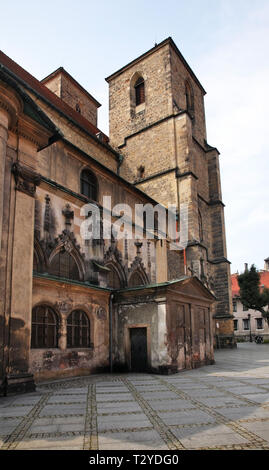 Kirche der Himmelfahrt der Jungfrau Maria in Klodzko. Polen Stockfoto