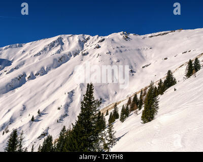 Berge bei hillstation Alpjoch, Skigebiet Hochimst, Imst, Tirol, Österreich, Europa Stockfoto