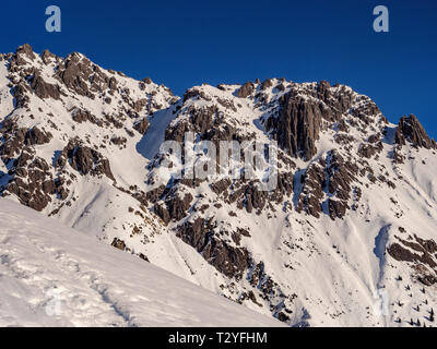 Berge bei hillstation Alpjoch, Skigebiet Hochimst, Imst, Tirol, Österreich, Europa Stockfoto