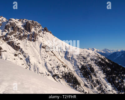 Berge bei hillstation Alpjoch, Skigebiet Hochimst, Imst, Tirol, Österreich, Europa Stockfoto