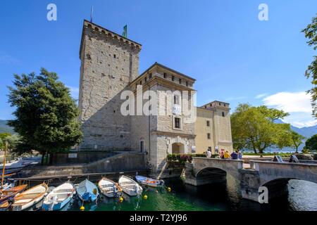 Festung La Rocca, Stadt Museum, Riva del Garda, Gardasee, Lago di Garda, Trentino, Italien Stockfoto