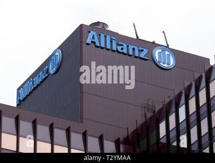 Rotterdam, Niederlande 3 April 2018; Allianz Versicherung Hauptsitz in Rotterdam in den Niederlanden Stockfoto