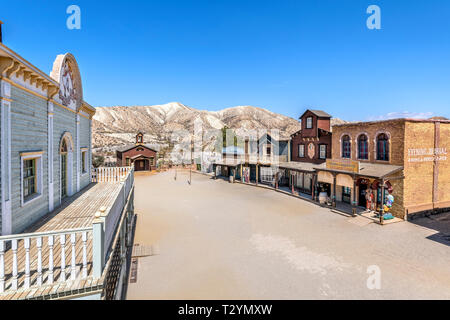 Oasys Mini Hollywood wild west Theme Park, Tabernas, Almeria, Spanien Stockfoto