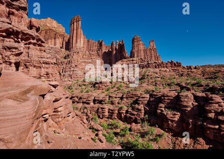 Fisher Towers, Moab, Utah, USA, Nordamerika Stockfoto