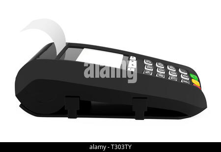 POS-Terminal Kreditkarte Maschine isoliert Stockfoto