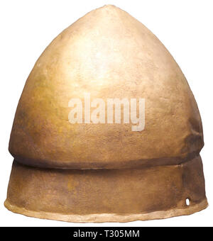 Helme, griechische Helm, Konos Typ, Bronze, 5./4. vorchristlichen Jahrhundert, Additional-Rights - Clearance-Info - Not-Available Stockfoto