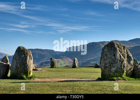 Castlerigg Steinkreis, Keswick, Lake District, Cumbria Stockfoto