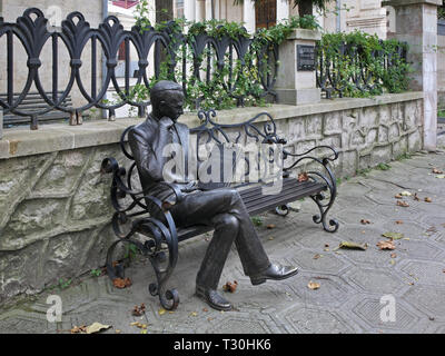 Denkmal für Boris Gaponov in der Nähe der Synagoge in Kutaissi. Imereti Provinz. Georgien Stockfoto