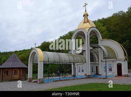 Zarvanytsia Geistliches Zentrum - die Welt Mariiskaya Ferienhäuser Centre, einem der größten Podolian Heiligtümer der griechisch-katholischen Kirche der Ukraine in der Ukr Stockfoto