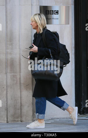 Zoe ball gesehen BBC Radio 2 Studios - London mit: Zoe Ball Wo: London, Großbritannien Wann: 05 Mar 2019 Credit: WENN.com verlassen Stockfoto