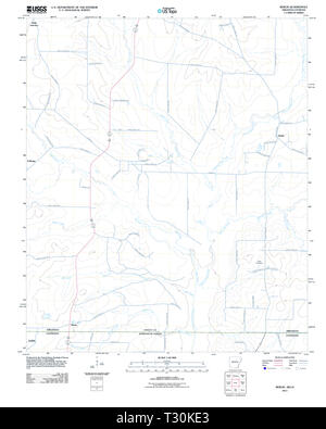 USGS TOPO Karte Arkansas AR Berlin 20110815 TM Wiederherstellung Stockfoto