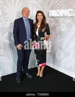 Herr Zucker stellt neue Tropic's Croydon Hauptsitz mit Gründer Susie Ma nach £ 4 m Investition mit: Alan Sugar, Herr Zucker, Susie Ma Wo: London, Großbritannien Wann: 05 Mar 2019 Credit: Joe Pepler/PinPep/WENN.com Stockfoto