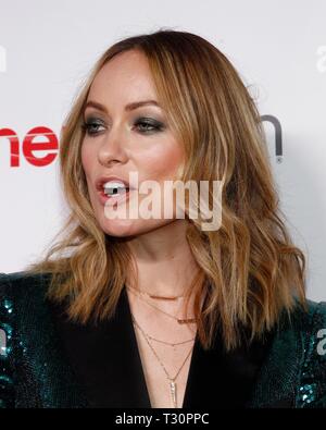 Olivia Wilde in der Ankunftshalle für CinemaCon großen Bildschirm Achievement Awards 2019, Colosseum des Caesars Palace, Las Vegas, NV April 4, 2019. Foto: JA/Everett Collection Stockfoto