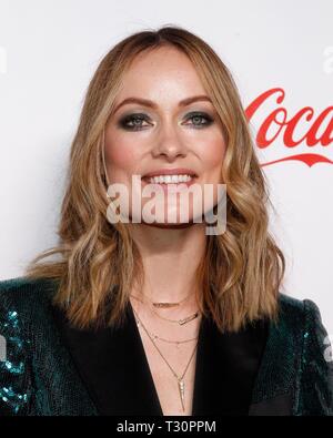 Olivia Wilde in der Ankunftshalle für CinemaCon großen Bildschirm Achievement Awards 2019, Colosseum des Caesars Palace, Las Vegas, NV April 4, 2019. Foto: JA/Everett Collection Stockfoto