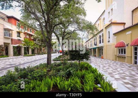 Florida, USA. 5 Apr, 2019. S. Rosmarin Avenue in CityPlace Freitag, 5. April 2019 in West Palm Beach. Quelle: Bruce R. Bennett/der Palm Beach Post/ZUMA Draht/Alamy leben Nachrichten Stockfoto