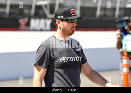 April 5, 2019 - NASCAR Monster Energy Cup Fahrer KYLE BOSCH am 5. April 2019 an der Bristol Motor Speedway in Bristol, Tennessee Credit: Ed Clemente/ZUMA Draht/Alamy leben Nachrichten Stockfoto