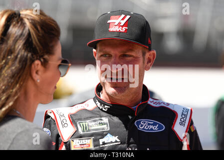 April 5, 2019 - NASCAR Monster Energy Cup Fahrer CLINT BOYER am 5. April 2019 an der Bristol Motor Speedway in Bristol, Tennessee Credit: Ed Clemente/ZUMA Draht/Alamy leben Nachrichten Stockfoto