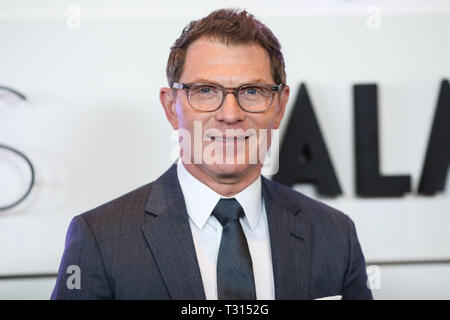 Las Vegas, USA. 05 Apr, 2019. LAS VEGAS, Nevada, USA - April 05: Bobby Flay kommt an der Kaos Dayclub und Nachtclub Grand Opening Wochenende im Palms Casino Resort in Kaos Dayclub und Nachtclub im Palms Casino Resort am 5. April 2019 in Las Vegas, Nevada, USA. (Foto von Xavier Collin/Image Press Agency) Quelle: Bild Presse Agentur/Alamy leben Nachrichten Stockfoto