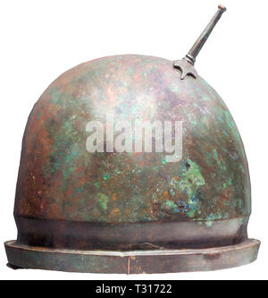 Schutzkleidung, Helme, etruskische Negau Helm, vetulonic Typ, Bronze, 5. Jahrhundert v. Chr., Additional-Rights - Clearance-Info - Not-Available Stockfoto