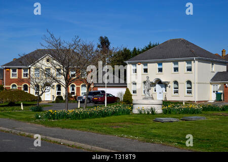 Häuser auf, Aylesbury Watermead, Buckinghamshire, Großbritannien Stockfoto