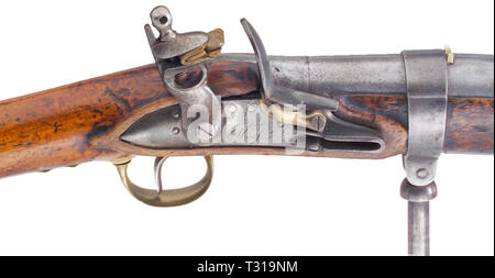 SERVICE WAFFEN, FRANKREICH, Marine flintlock Gewehr ca. 1810 Additional-Rights - Clearance-Info - Not-Available Stockfoto