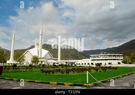 Shah Faisal Moschee in Islamabad in Pakistan Stockfoto