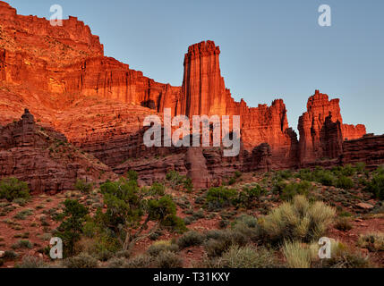 Fisher Towers, Moab, Utah, USA, Nordamerika Stockfoto