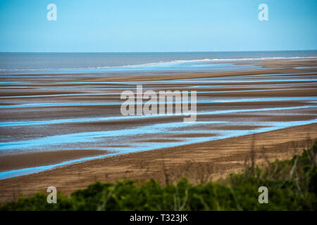 Old Hunstanton Strand bei Ebbe auf North Norfolk Coast, East Anglia, England, UK. Stockfoto