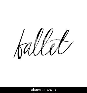 Handgezeichneten Schriftzug. Ballett Kalligraphie. Hand Made Abbildung Stockfoto