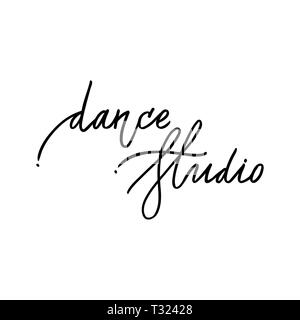 Handgezeichneten Schriftzug. Ballett Kalligraphie. Hand Made Abbildung Stockfoto