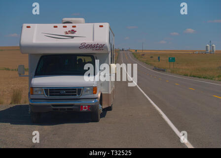 Ein Familienurlaub im Wohnmobil im südlichen Okanagan in British Columbia, Kanada Stockfoto