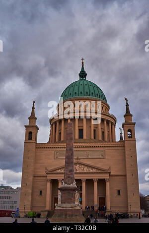St. Nikolaus Kirche (Nikolaikirche), Potsdam, Deutschland, Europa. Stockfoto