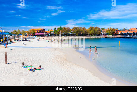 Sorrento Quay Hillarys Boat Harbour Beach. Perth, Western Australia Stockfoto