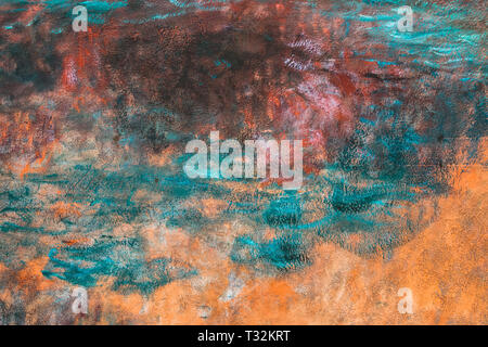 Leere bunt dunkel schwarz grunge Textur, abstrakten Hintergrund. Halbton dunkel und tief Moody Farben Stockfoto
