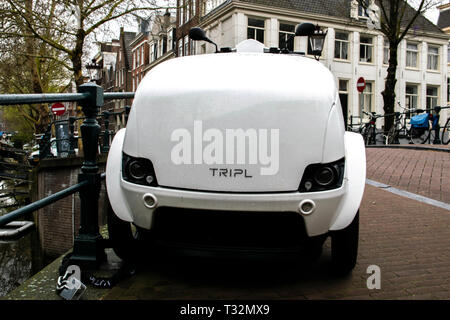 Trefor Tripl Motor in Amsterdam Die Niederlande 2019 Stockfoto