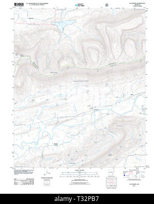 USGS TOPO Karte Arkansas AR Cauthron 20110811 TM Wiederherstellung Stockfoto