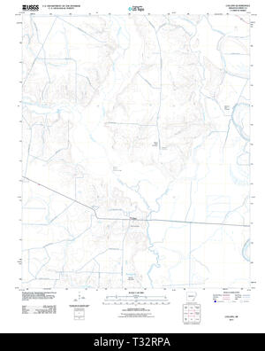 USGS TOPO Karte Arkansas AR Collins 20110809 TM Wiederherstellung Stockfoto