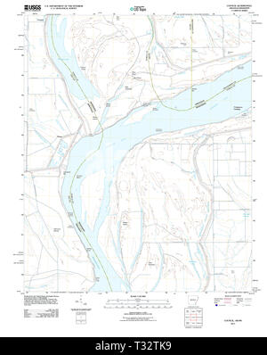 USGS TOPO Karte Arkansas AR Rat 20110811 TM Wiederherstellung Stockfoto
