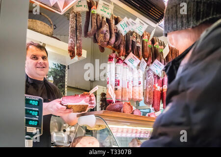 Krakau, Polen - 22. März 2019 - Stary Kleparz Markt Stockfoto