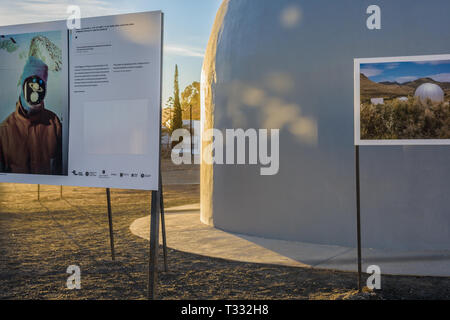 Die Sutherland digitales Planetarium in Südafrika das Northern Cape. Die Stadt Dienstleistungen das Southern African Large Telescope Stockfoto