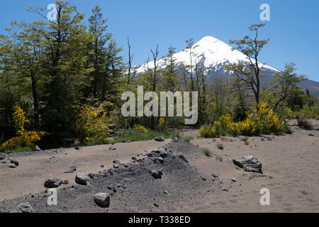 Blick auf Vulkan Osorno, Chile Stockfoto