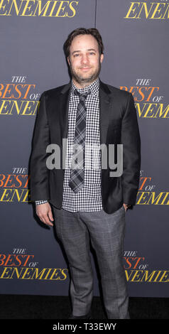 New York, Vereinigte Staaten. 04 Apr, 2019. Danny Strong nimmt "Die besten Feinde" New York Premiere bei AMC Loews Lincoln Square, Manhattan Credit: Sam Aronov/Pacific Press/Alamy leben Nachrichten Stockfoto