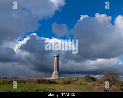 Hardy Monument Jurassic Coast in Dorset Südengland Stockfoto