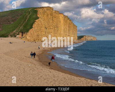 Westbay über die Jurassic Coast in Dorset Südengland Stockfoto