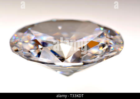 Oval-Schliff-Diamanten (synthetisch - Cubic Zirkonia) Stockfoto