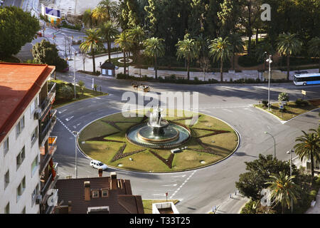 Platz von General Torrijos in Malaga. Spanien Stockfoto