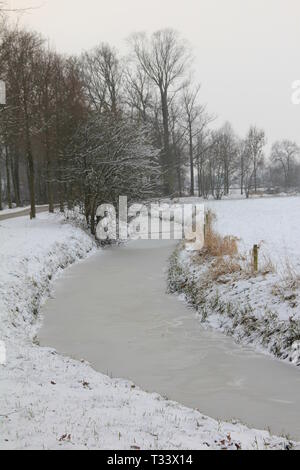 Winter in den Niederlanden Stockfoto